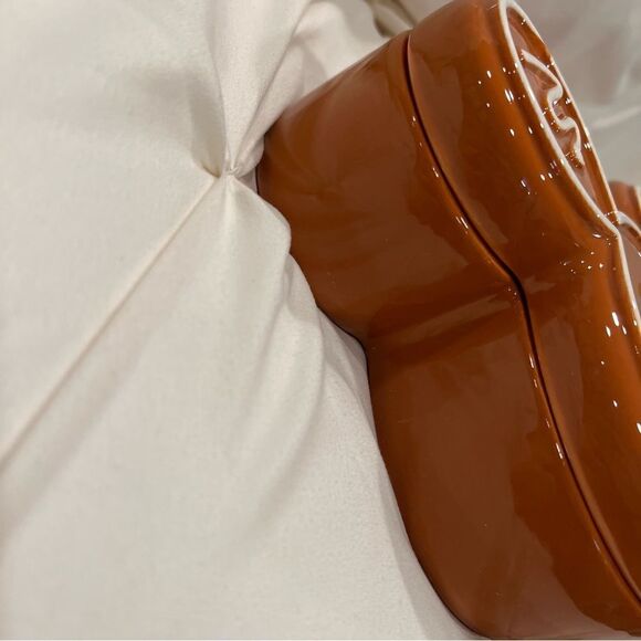 Disney Mickey Mouse Gingerbread Candy Dish Holiday Treats Lidded Storage NWT 🍬 - Picture 3 of 10